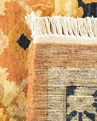 Traditional Mogul Pink Wool Area Rug 8' 1" x 9' 10" - Solo Rugs