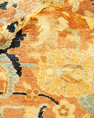 Traditional Mogul Pink Wool Area Rug 8' 1" x 9' 10" - Solo Rugs