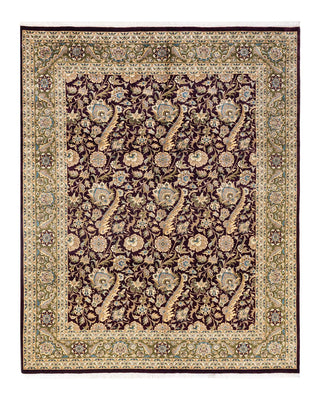 Traditional Mogul Red Wool Area Rug 8' 2" x 10' 2" - Solo Rugs