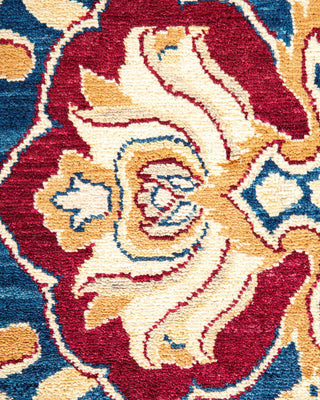 Traditional Mogul Red Wool Area Rug 8' 0" x 10' 1" - Solo Rugs