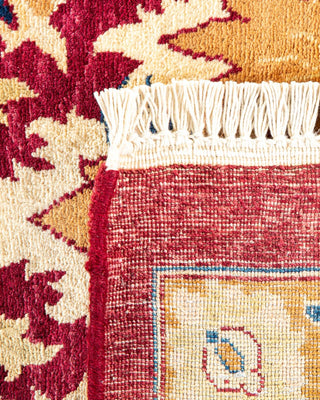 Traditional Mogul Red Wool Area Rug 8' 0" x 10' 1" - Solo Rugs