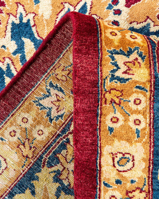 Traditional Mogul Red Wool Area Rug 8' 0" x 10' 1" - Solo Rugs