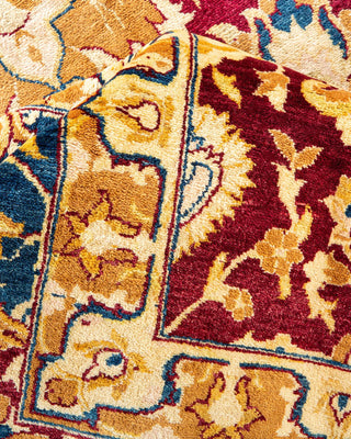 Traditional Mogul Red Wool Area Rug 8' 0" x 10' 1" - Solo Rugs