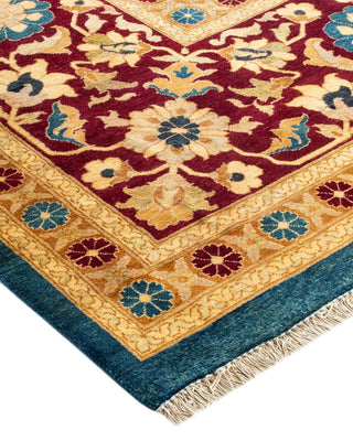 Traditional Mogul Blue Wool Area Rug 8' 1" x 10' 7" - Solo Rugs