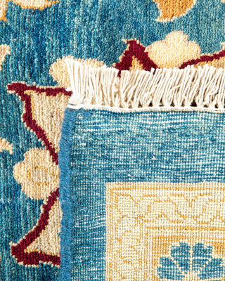 Traditional Mogul Blue Wool Area Rug 8' 1" x 10' 7" - Solo Rugs