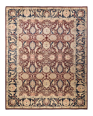 Traditional Mogul Red Wool Area Rug 8' 2" x 10' 3" - Solo Rugs