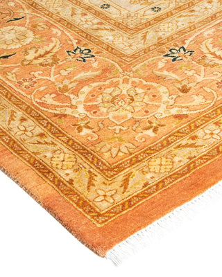 Traditional Mogul Brown Wool Area Rug 8' 2" x 10' 1" - Solo Rugs