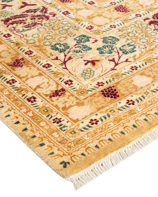 Traditional Mogul Ivory Wool Area Rug 8' 2" x 10' 3" - Solo Rugs