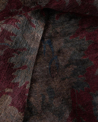 Contemporary Fine Vibrance Red Wool Area Rug 9' 0" x 12' 1" - Solo Rugs