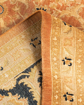 Traditional Mogul Orange Wool Area Rug 9' 1" x 12' 0" - Solo Rugs