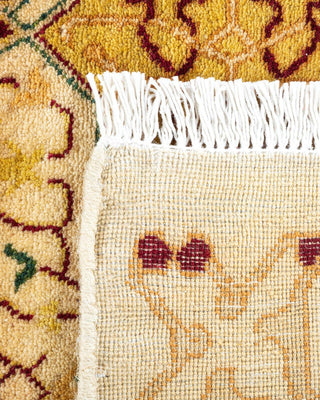 Traditional Mogul Ivory Wool Area Rug 8' 2" x 10' 4" - Solo Rugs