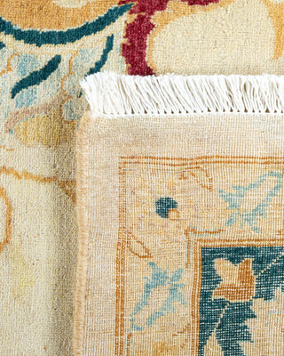 Traditional Mogul Ivory Wool Area Rug 8' 1" x 10' 0" - Solo Rugs