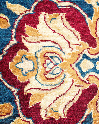 Traditional Mogul Red Wool Area Rug 7' 10" x 10' 4" - Solo Rugs