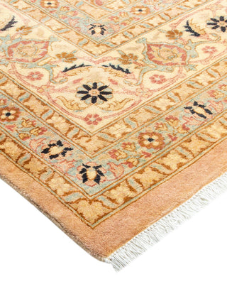 Traditional Mogul Beige Wool Area Rug 8' 2" x 10' 4" - Solo Rugs