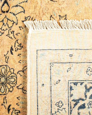 Traditional Mogul Beige Wool Area Rug 6' 0" x 9' 3" - Solo Rugs