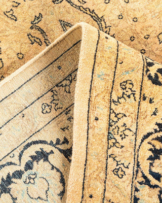 Traditional Mogul Beige Wool Area Rug 6' 0" x 9' 3" - Solo Rugs