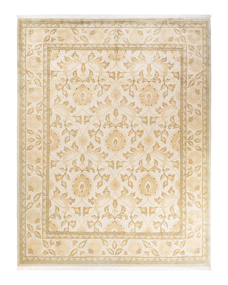 Traditional Mogul Ivory Wool Area Rug 8' 1" x 10' 3" - Solo Rugs