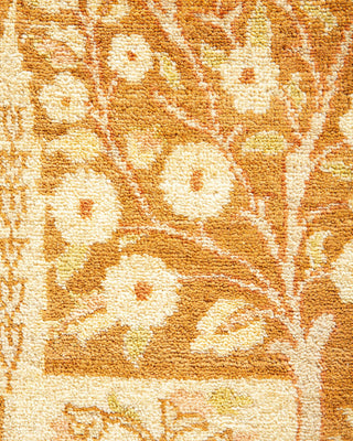 Traditional Mogul Pink Wool Area Rug 8' 3" x 10' 1" - Solo Rugs