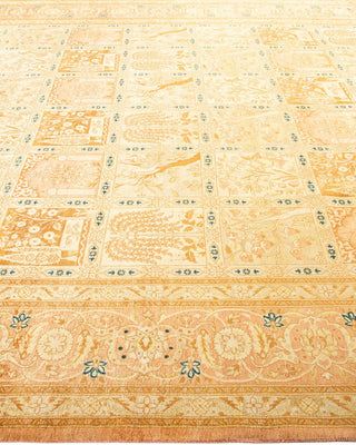 Traditional Mogul Pink Wool Area Rug 8' 3" x 10' 1" - Solo Rugs