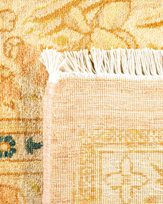 Traditional Mogul Pink Wool Area Rug 8' 3" x 10' 1" - Solo Rugs