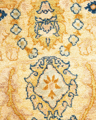 Traditional Mogul Ivory Wool Area Rug 6' 0" x 8' 10" - Solo Rugs