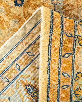 Traditional Mogul Ivory Wool Area Rug 6' 0" x 8' 10" - Solo Rugs