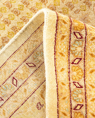 Traditional Mogul Ivory Wool Area Rug 9' 1" x 12' 4" - Solo Rugs