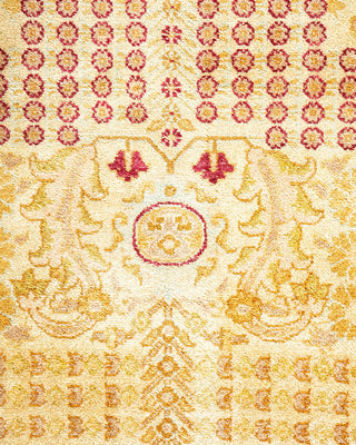 Traditional Mogul Ivory Wool Area Rug 8' 1" x 10' 3" - Solo Rugs