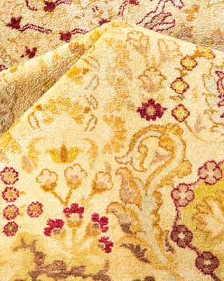 Traditional Mogul Ivory Wool Area Rug 8' 1" x 10' 3" - Solo Rugs