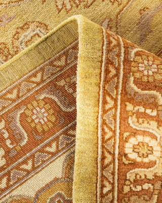 Contemporary Eclectic Green Wool Area Rug 9' 1" x 11' 10" - Solo Rugs