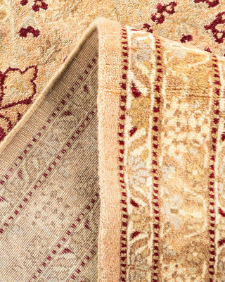 Traditional Mogul Beige Wool Area Rug 9' 2" x 16' 4" - Solo Rugs