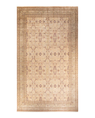 Traditional Mogul Beige Wool Area Rug 9' 2" x 16' 4" - Solo Rugs