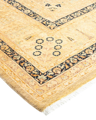 Traditional Mogul Ivory Wool Area Rug 8' 2" x 10' 1" - Solo Rugs