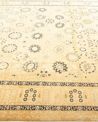 Traditional Mogul Ivory Wool Area Rug 8' 2" x 10' 1" - Solo Rugs