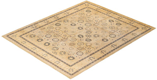 Traditional Mogul Ivory Wool Area Rug 8' 2" x 10' 1" - Solo Rugs