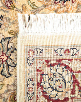 Traditional Mogul Ivory Wool Area Rug 4' 1" x 6' 3" - Solo Rugs
