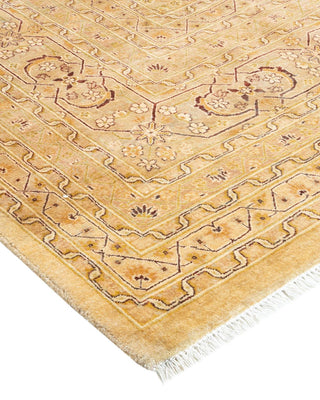 Traditional Mogul Ivory Wool Area Rug 8' 3" x 10' 3" - Solo Rugs