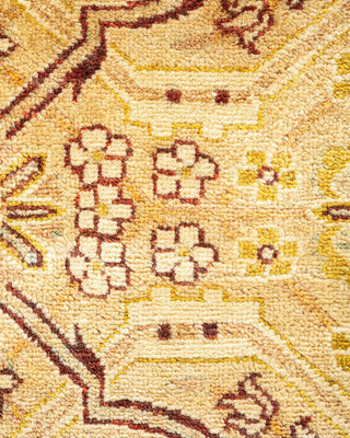 Traditional Mogul Ivory Wool Area Rug 8' 3" x 10' 3" - Solo Rugs