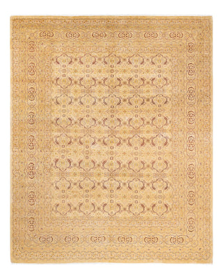 Traditional Mogul Ivory Wool Area Rug 8' 3" x 10' 3" - Solo Rugs