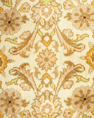 Traditional Mogul Ivory Wool Area Rug 10' 1" x 14' 2" - Solo Rugs