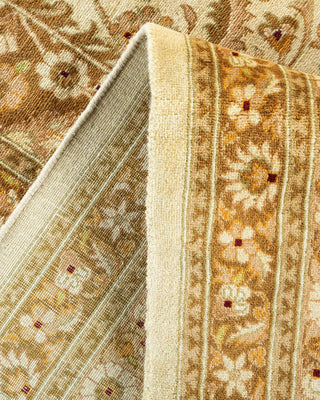 Traditional Mogul Ivory Wool Area Rug 10' 1" x 14' 2" - Solo Rugs