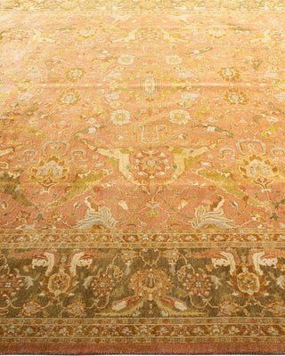 Traditional Mogul Brown Wool Area Rug 8' 2" x 10' 3" - Solo Rugs
