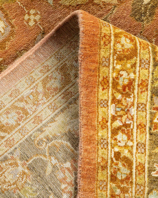 Traditional Mogul Brown Wool Area Rug 8' 2" x 10' 3" - Solo Rugs