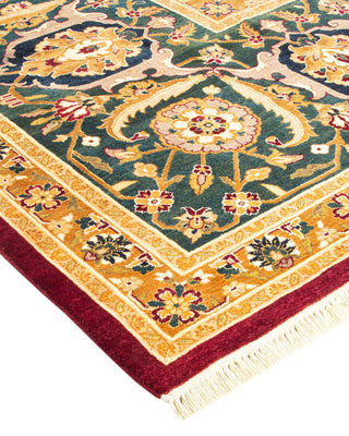 Traditional Mogul Red Wool Area Rug 8' 2" x 10' 3" - Solo Rugs