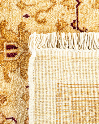 Traditional Mogul Ivory Wool Area Rug 9' 0" x 11' 3" - Solo Rugs