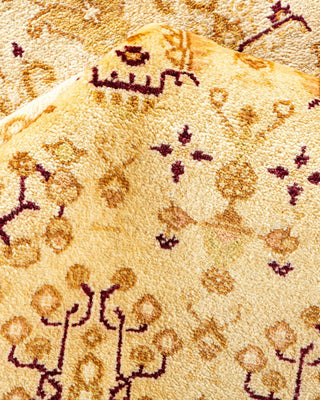 Traditional Mogul Ivory Wool Area Rug 9' 0" x 11' 3" - Solo Rugs