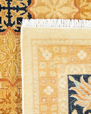 Traditional Mogul Ivory Wool Area Rug 9' 1" x 12' 2" - Solo Rugs