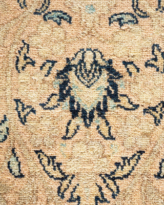 Traditional Mogul Beige Wool Area Rug 9' 3" x 12' 0" - Solo Rugs