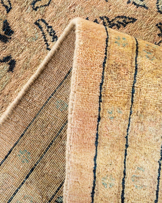 Traditional Mogul Beige Wool Area Rug 9' 3" x 12' 0" - Solo Rugs