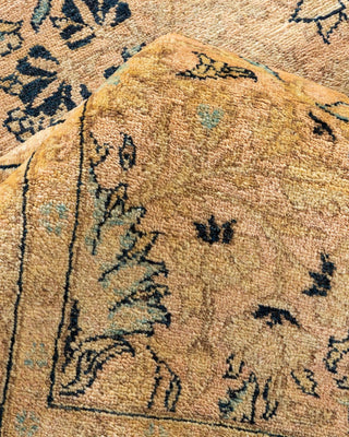 Traditional Mogul Beige Wool Area Rug 9' 3" x 12' 0" - Solo Rugs